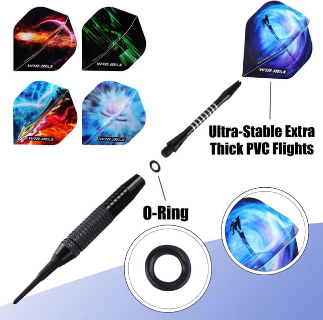 Detalle 2 de WIN.MAX Softdarts Set 12-tlg. 18 g