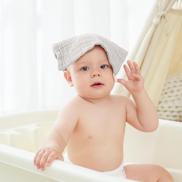 Thumbnail 6 de Bearmoss 25 x 25cm Muslin Burp Cloths