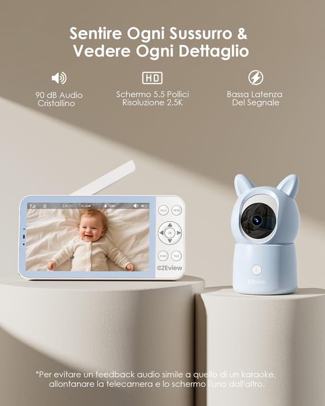 Thumbnail 1 de CZEview 5,5" Baby Monitor 2.5K