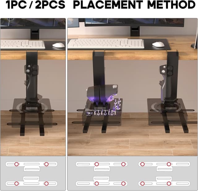 Thumbnail 3 de DIWANGUS UK Hotas Desk Mount for HOTAS joysticks