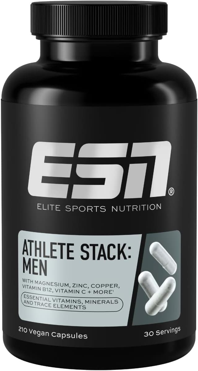 Detalle de ESN Athlete Stack Men 2.0 210 Kapseln Nahrungsergänzungsmittel 💊