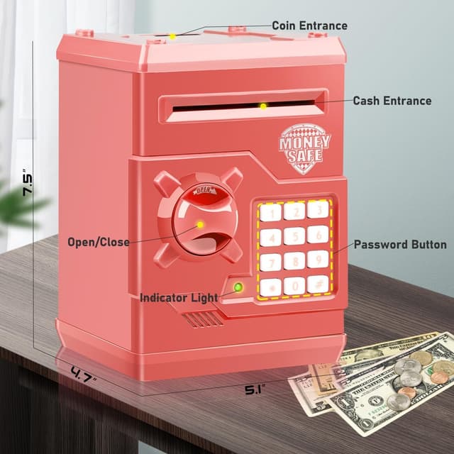 Thumbnail 1 de Qwifyu Piggy Bank Electronic ATM Safe