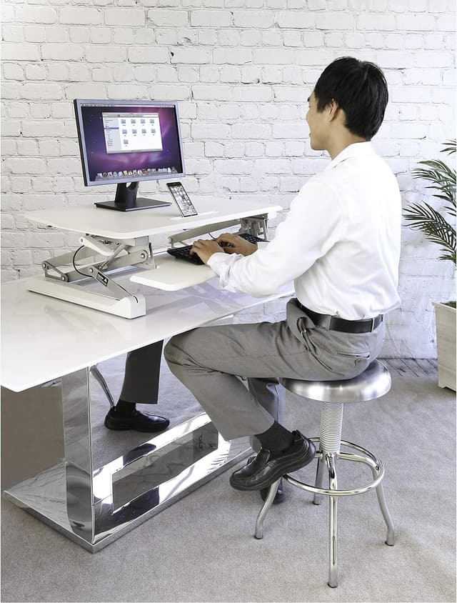 Thumbnail 10 de Seville Classics Bandeja para Teclado y Soporte 📱 - Blanco