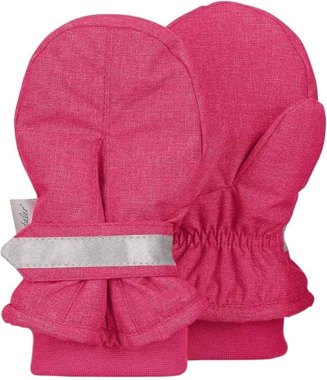 Thumbnail 6 de Sterntaler Kinder-Fäustlinge aus Melange mit Daumen, Klettverschluss und reflektierendem Streifen