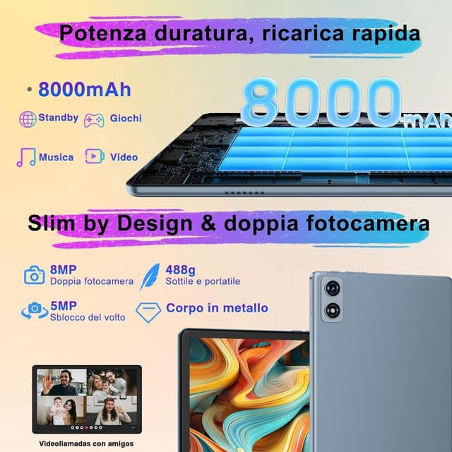 Thumbnail 3 de Dghrti 2026 Tablet Android 10 Pollici