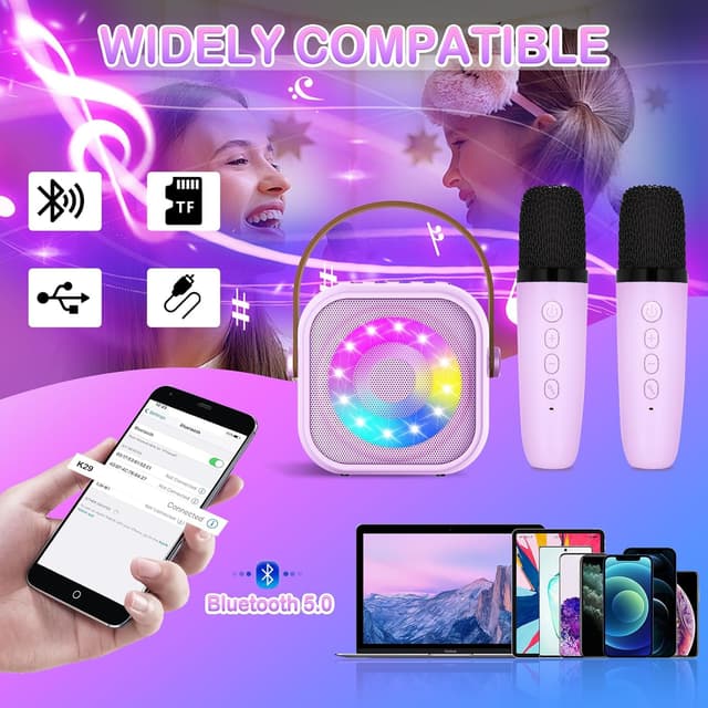 Thumbnail 2 de MicQutr Karaoke 2 Micrófonos 5-8 horas