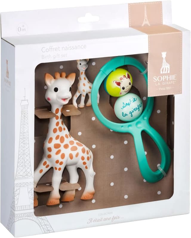 Detalle de Sophie la girafe – Confezione regalo per neonato con 1 giocattolo da masticare in gomma