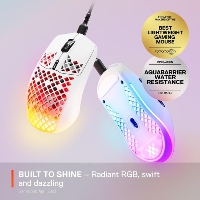 Thumbnail 2 de SteelSeries Aerox 3 Holey RGB Mouse