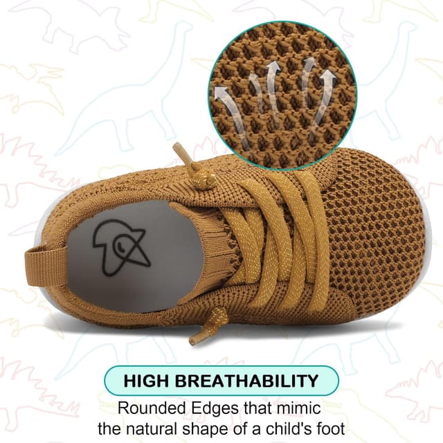 Detalle de JOINFREE Toddler Barefoot Trainers (Wide Fit) – breathable slip-on shoes for walking & play