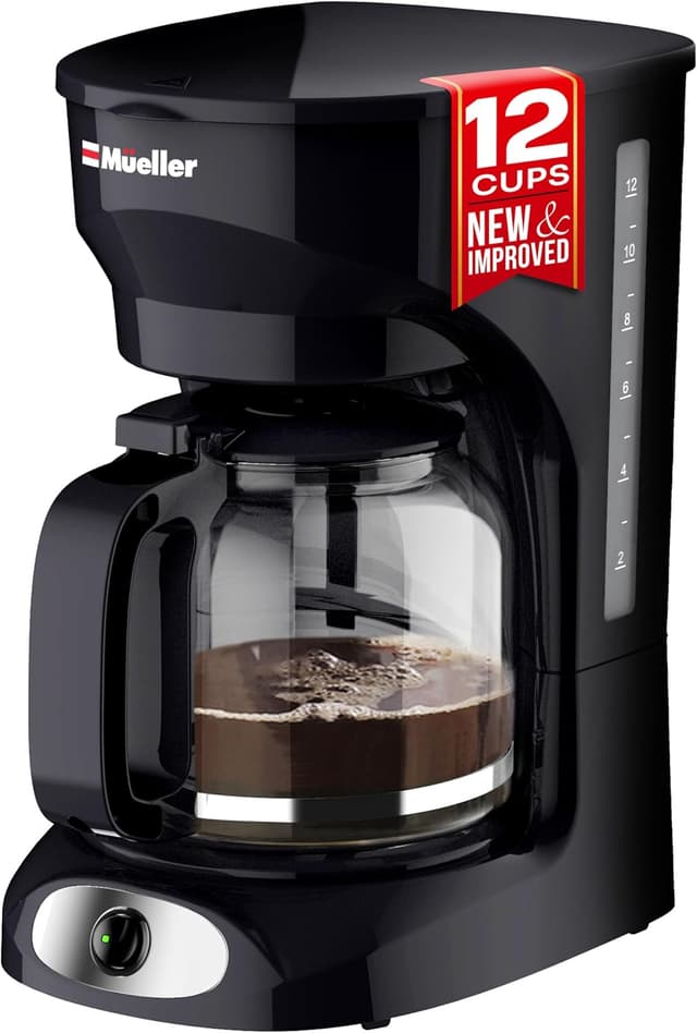 Detalle de Mueller 12-Cup Coffee Maker with Borosilicate Carafe