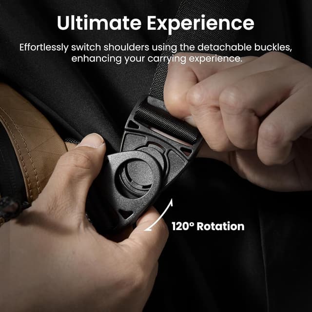 Detalle de tomtoc 5.5L X-Pac Sling Bag (heavy-duty) for Steam Deck, Rog Ally X and iPad mini