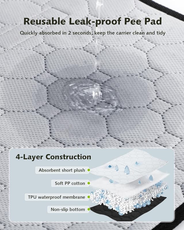 Thumbnail 6 de Pecute cat carrier 40% more space