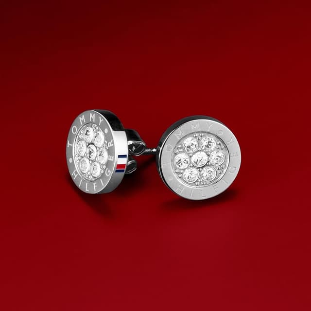 Thumbnail 2 de Tommy Hilfiger 2780565 pendientes de botón en acero inoxidable 💍
