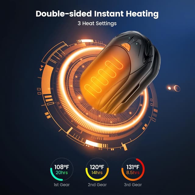 Detalle de AI Hand Warmers Rechargeable 2 Pack 6000mAh Hand Warmer