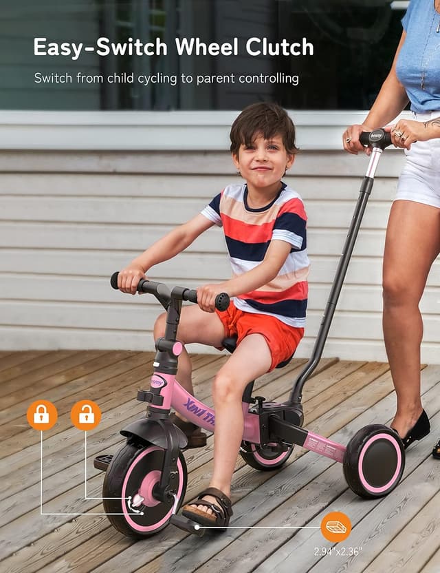 Thumbnail 6 de besrey 7 in 1 Kleinkind-Dreirad 1–5 Jahre