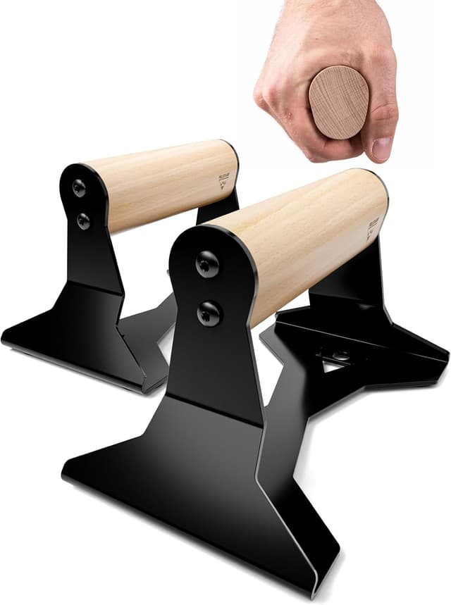 Imagen de PULLUP & DIP Liegestützgriffe Holz mit 200 kg en OfertitasTOP