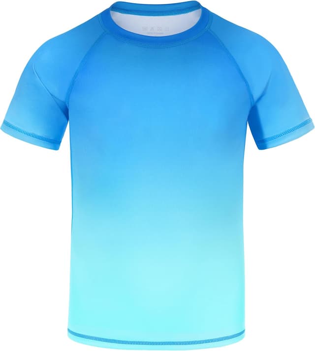 Thumbnail 6 de DRONIRING Boys Rash Guard Swim Shirt (UPF 50+ Sun Protection) — Quick-Dry Short Sleeve Water Shirt for Kids