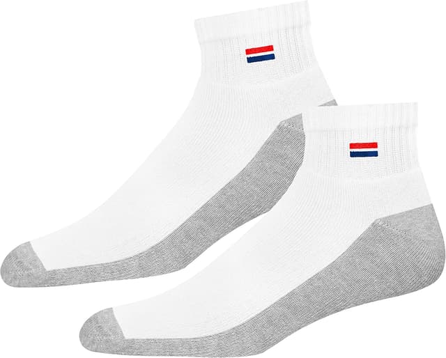 Thumbnail 2 de NAVYSPORT Chaussettes Homme Sport Coton Coussin Quart Long