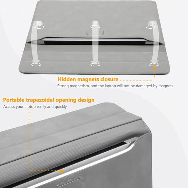 Detalle 2 de HYZUO 15-inch laptop sleeve with stand