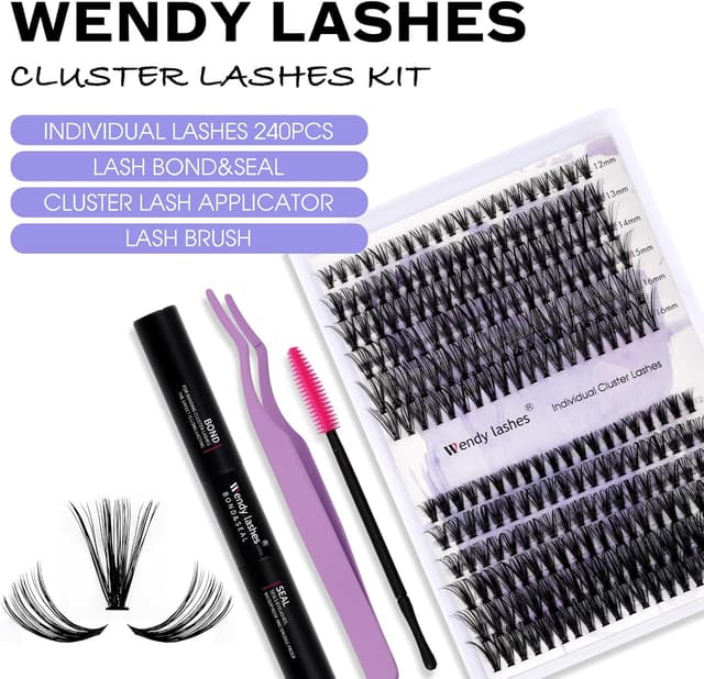Thumbnail 4 de Kit de Extensiones de Pestañas Individuales 240PCS 🎀