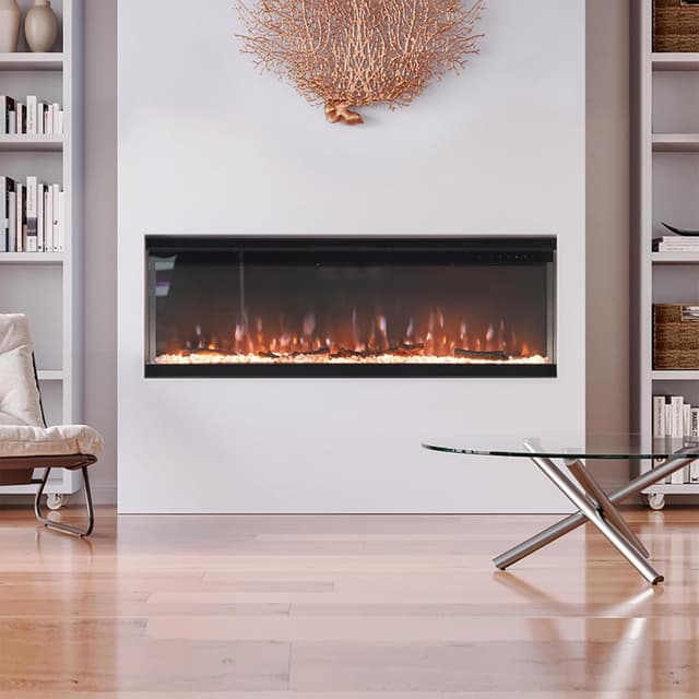 Thumbnail 6 de INMOZATA Electric Fire 50inch Recessed/Freestanding LED Flame Effect