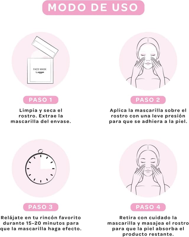 Thumbnail 3 de by Amazon Mascarilla agua rosa 5x 18 ml