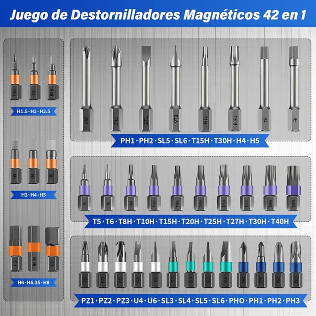 Thumbnail 1 de Koeutoze Juego de destornilladores 42 en 1