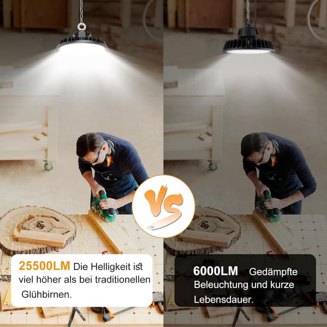 Thumbnail 6 de RUISUN UFO 150W LED-Hallenleuchte (High Bay) dimmbar, IP65, 6.000 K