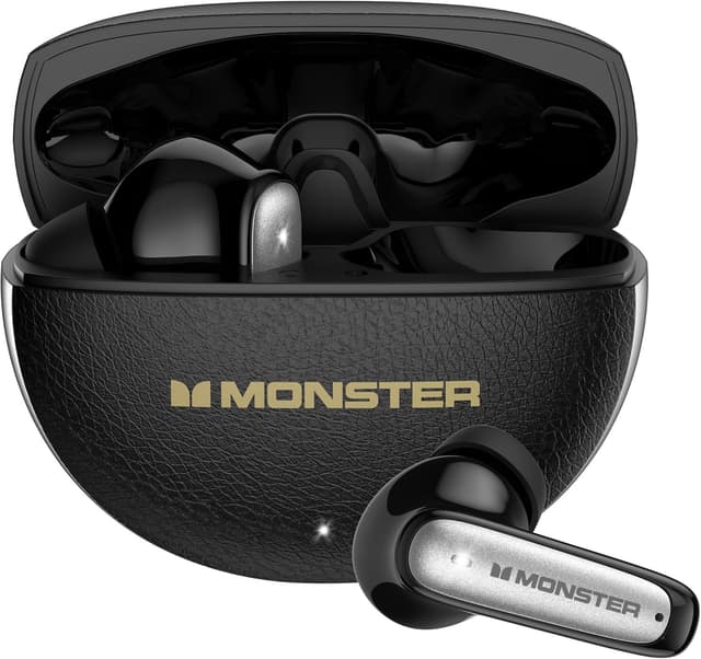 Detalle de Monster N-Lite 310 True Wireless Earbuds (Bluetooth 6.0) with ENC Mic and 32H Playback