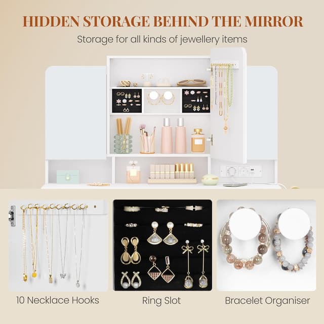 Thumbnail 3 de HEXCELEN Toeletta Trucco con Specchio Triplo 🪞