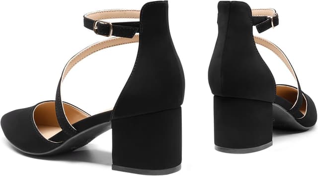 Thumbnail 4 de DREAM PAIRS Low Chunky Heels 2 in 👠