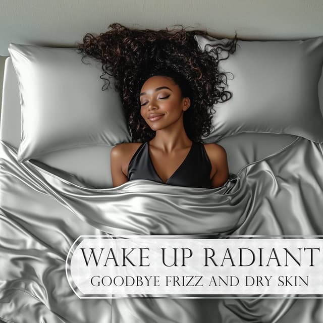 Detalle de DECOLURE Satin Bed Sheets (4-Piece) for Queen Size with 15” Deep Pocket Fitted Sheet – Grey