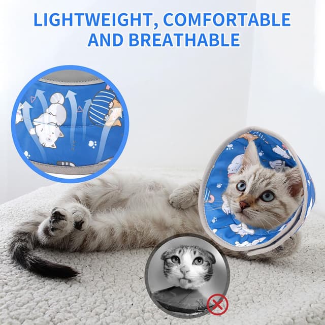 Detalle 1 de Soft Recovery Collar Cone L for cats