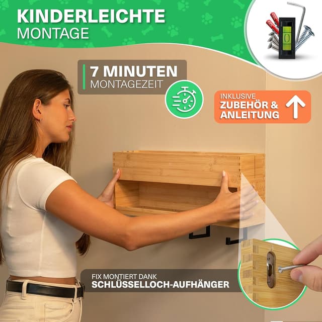 Detalle 1 de VELONT Hundegarderobe XL mit Ablage