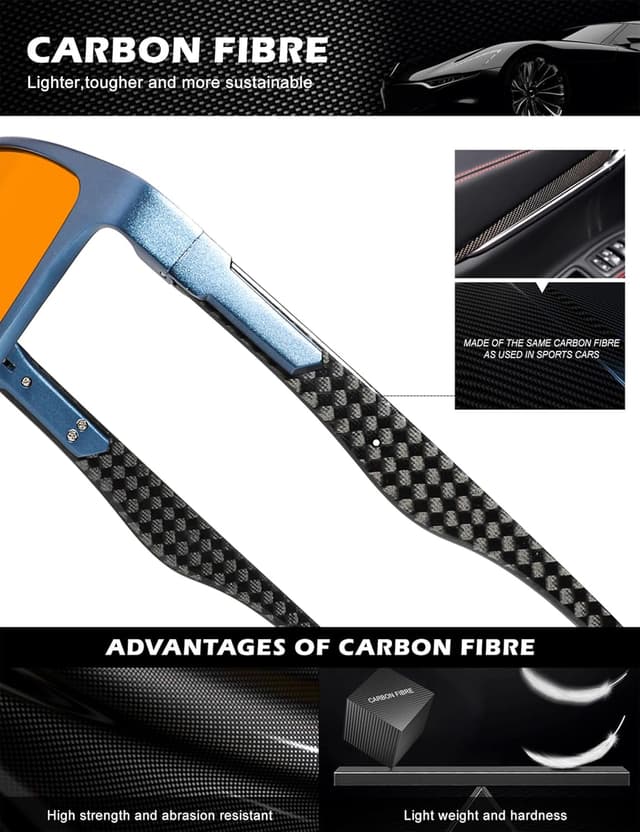 Detalle de ANYLUV Blue Light Blocking Glasses for Men (Lightweight Al-Mg Metal Frames)