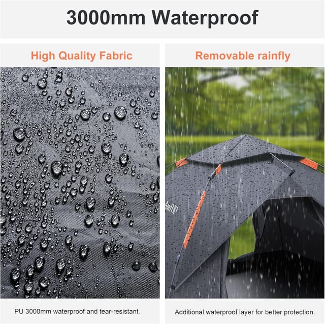 Thumbnail 4 de Amflip Camping Zelt Automatisches 2 Mann