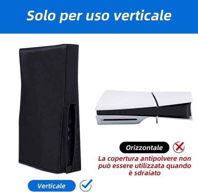 Detalle 2 de Tolesum Custodia PS5 Slim Antipolvere Nero