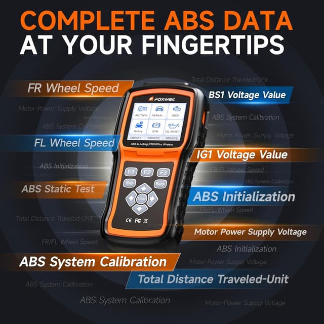 Detalle de FOXWELL NT630 Plus OBD2 scanner with ABS