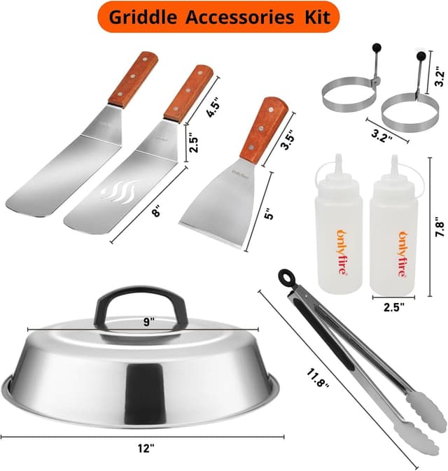 Thumbnail 5 de Onlyfire FPA-5117 9pcs BBQ Griddle Kit