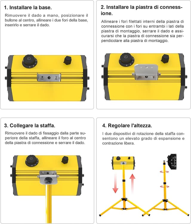 Detalle 2 de DATOUBOSS lampada di polimerizzazione per vernici auto a infrarossi 1000W con timer 0-90 min