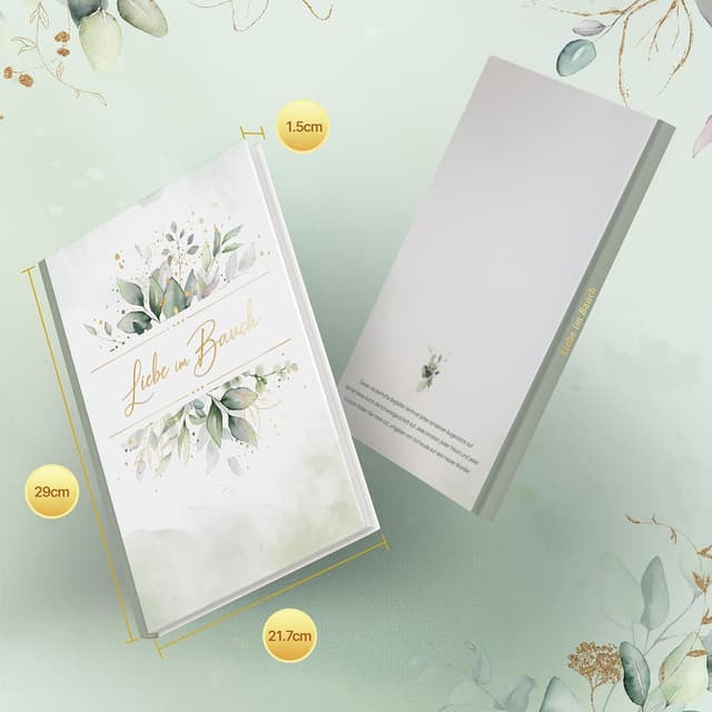 Detalle 2 de Hyggartn Schwangerschaftstagebuch 96 Seiten