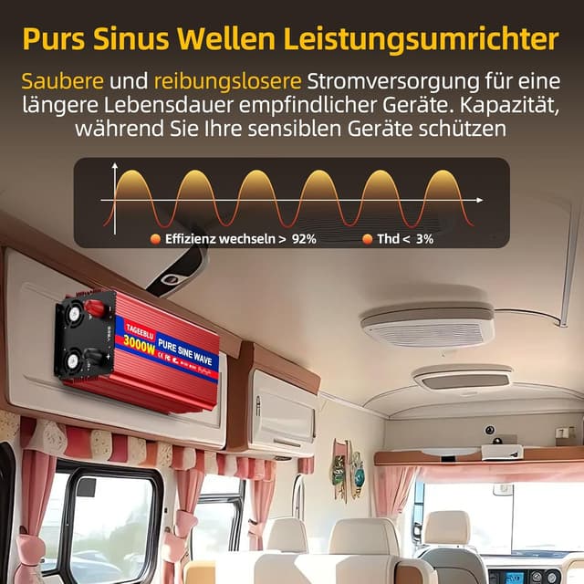 Thumbnail 1 de TAGEEBLU 3000W Wechselrichter 12V auf 230V