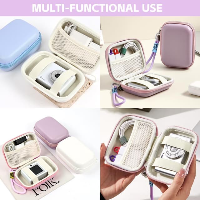 Thumbnail 6 de Ainiv Digital Camera Case (Small) – compact PU+EVA camera pouch with organiser for Sony, Canon, Panasonic & more