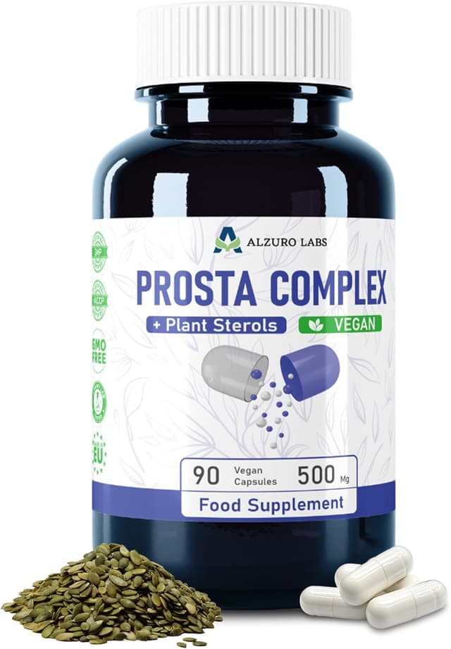 Detalle de Alzuro Labs Prosta Complex – capsules végétaliennes pour soutien de la prostate (90 gélules)