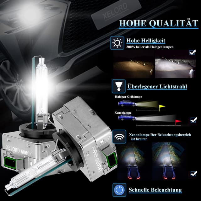Detalle 2 de XELORD D3S Xenon 6000K 35W Scheinwerferlampe
