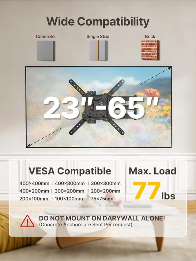 Thumbnail 2 de monTEK TV Wall Bracket 728mm arm