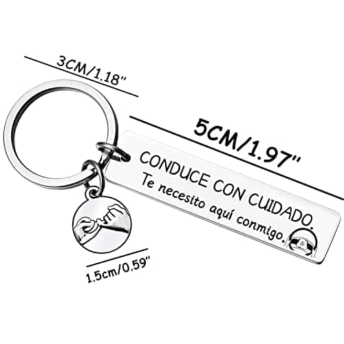 Thumbnail 1 de LKJHGF Llavero Te Necesito a mi Lado acero inoxidable 🔑