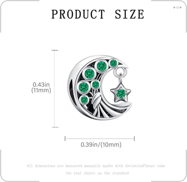 Detalle 1 de KEQ 925 Sterling Silber Unendliche Familie Charm