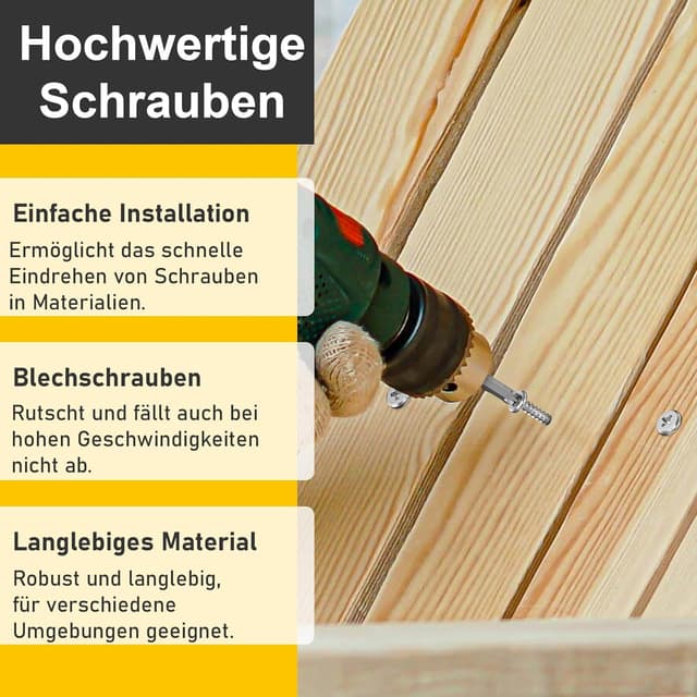 Detalle de Boltmax 20x Holzschrauben M4 x 35 mm aus Edelstahl A2 (Blechschrauben, selbstschneidend, Kreuzschlitz)