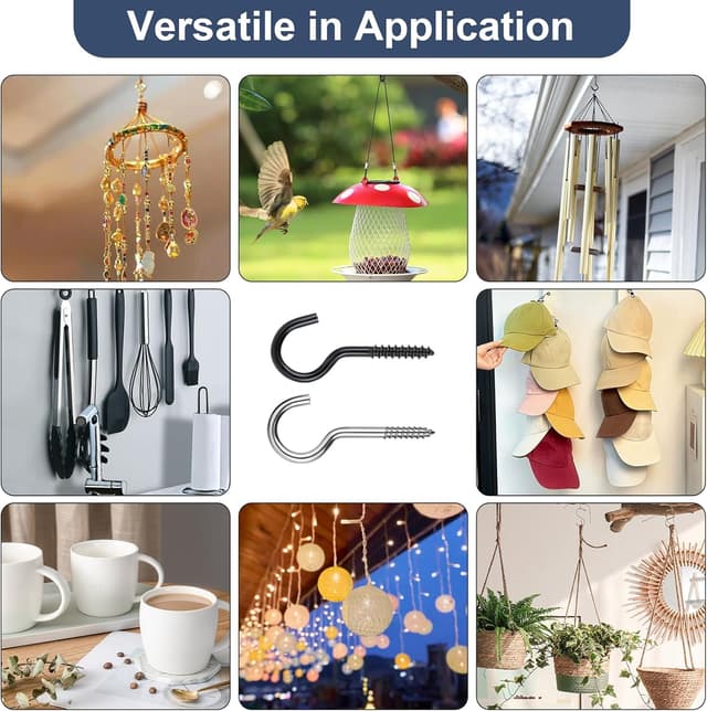 Thumbnail 4 de AiQInu 20 Pezzi Ganci a Vite 40 mm